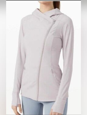 Lululemon Every Journey Hoodie Sz 6 Light Grey Asymmetrical